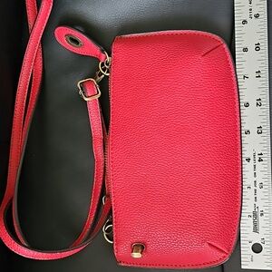 JOY Susan NWOT Red Leather Crossbody Bag